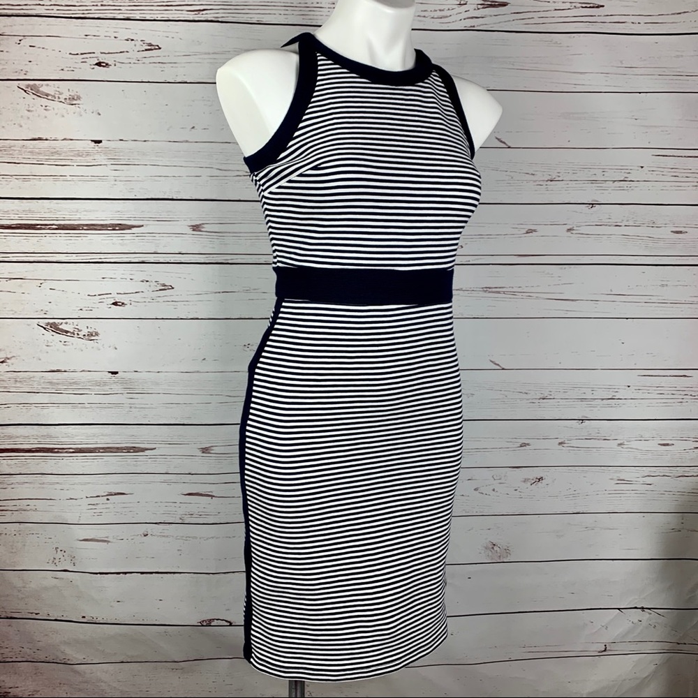 Ann Taylor Dress Sleeveless Bodycon Color Block